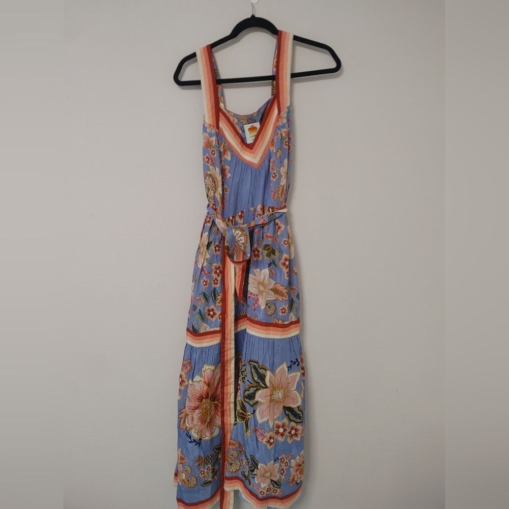 Farm Rio blue superbloom tapestry maxi dress - Picture 5 of 12